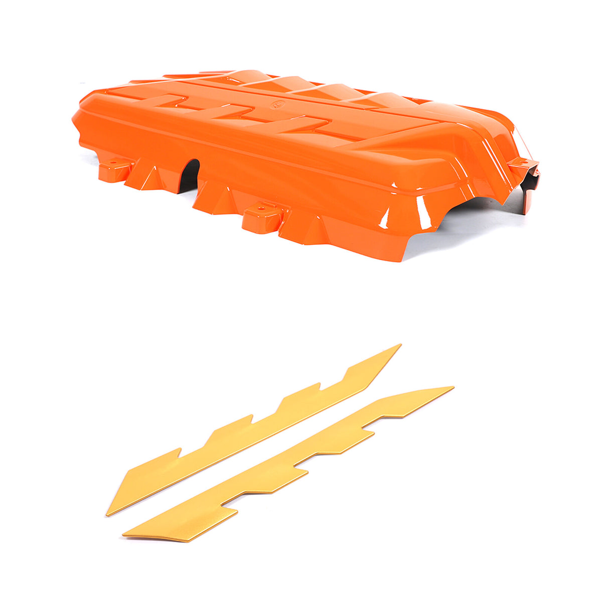 Orange Engine Bay Panel Cover Trim in Edge Yellow For Corvette C8 2020-26 18