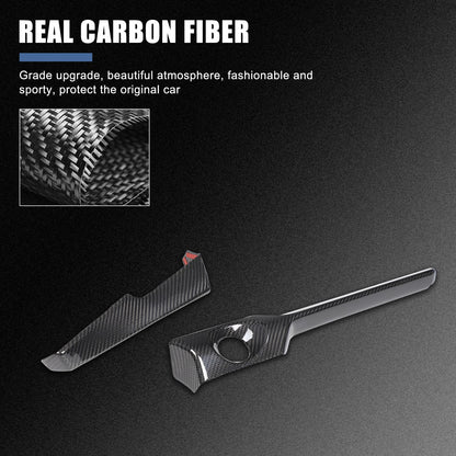 Real Carbon Fiber Center Console Ignition Button Trim For Corvette C8 2026+ 18