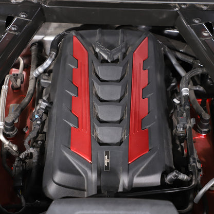 Aluminum Alloy Exterior Hood Engine License Plate Trim For Corvette C8 2020+ US - Variants 21-25 52