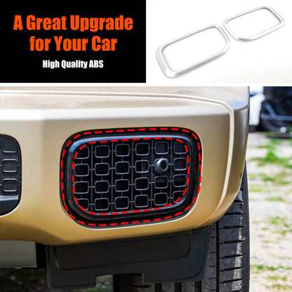 Silver ABS Front Bumper Side Air Intake Trim For Benz G-Class W463 G550 G63 25+ 9