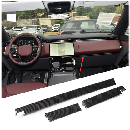 Carbon Center Console Trim Interior Cover Set For Range Rover Sport/Vogue 23-24 7