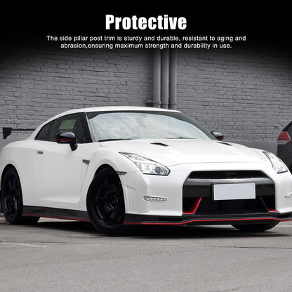 Real Carbon Fiber Interior Door Handle Cover Trim For Nissan R35 GT-R GTR 22