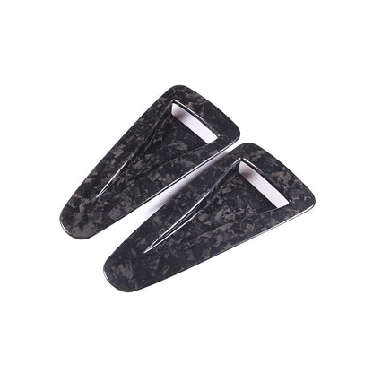 Forged Carbon Car Hood Air Outlet Frame Cover Trim For Nissan GTR R35 2008-2016 7