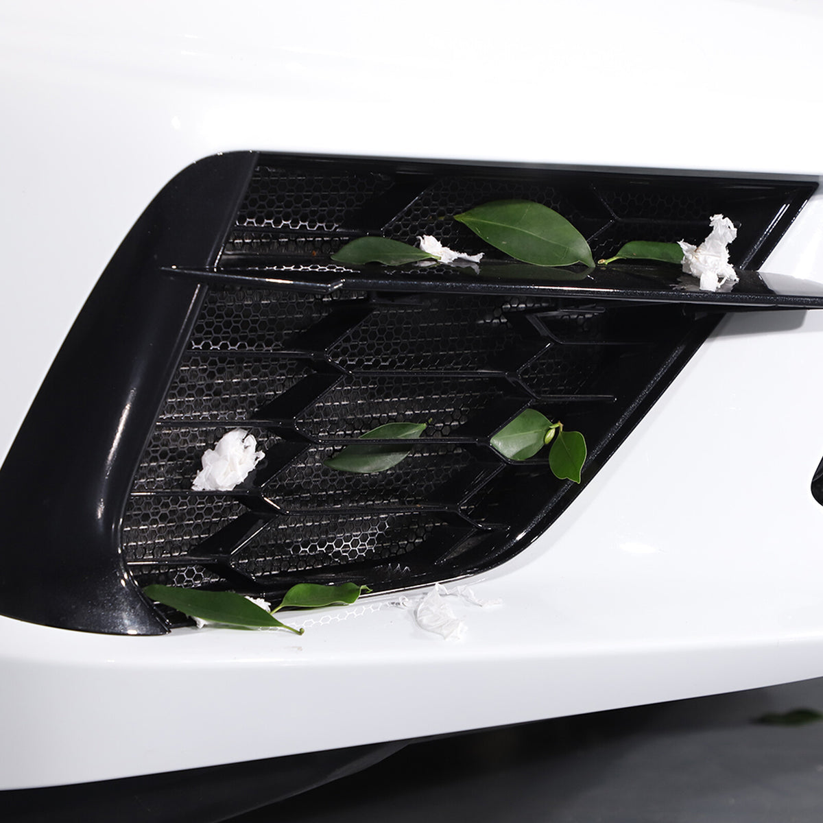 Front Grill Guard Side Vent Intake Mesh Grille Insert For Corvette C8 2020-26 1