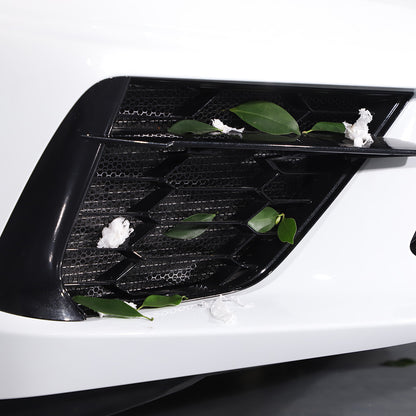 Front Grill Guard Side Vent Intake Mesh Grille Insert For Corvette C8 2020-26 1