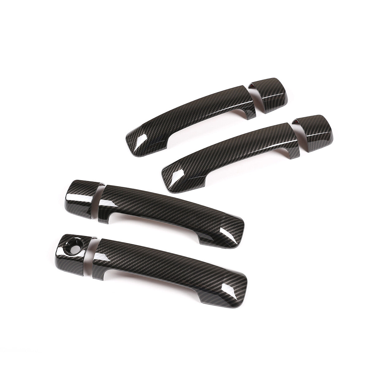 Carbon ABS Door Handle Rearview Side Mirror Cover Trim For Toyota Tundra 2007-21 5