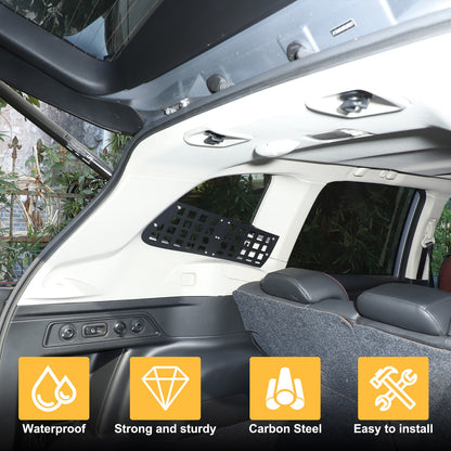 Side Window Cargo Barrier & Organizer Molle Panel For Subaru Forester 2019-2024 19
