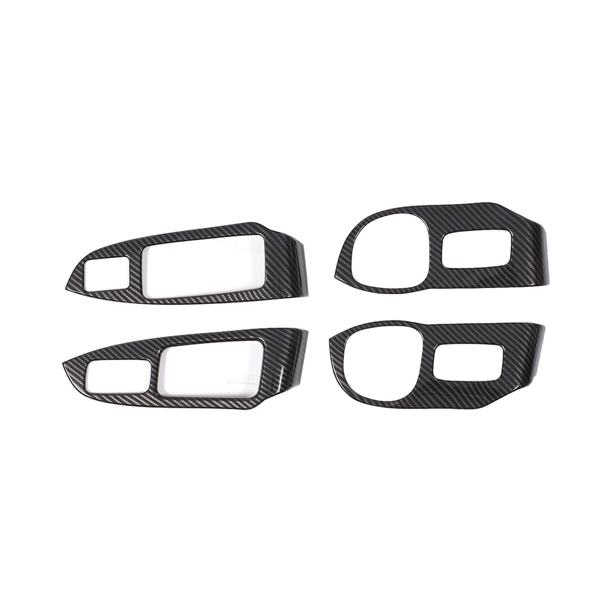ABS Carbon Fiber Window Lift Switch Button Trim Frame For Honda Pilot 2003-2008 3