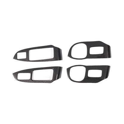 ABS Carbon Fiber Window Lift Switch Button Trim Frame For Honda Pilot 2003-2008 3