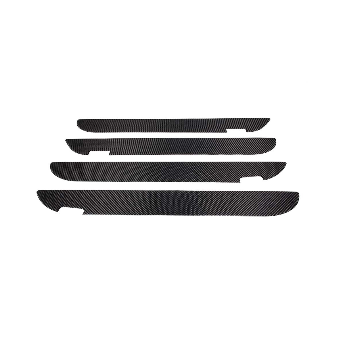 4PCS Carbon Fibre Door Panel Bottom Anti-kick Trim For Toyot-a Tundra 2007-2013 9