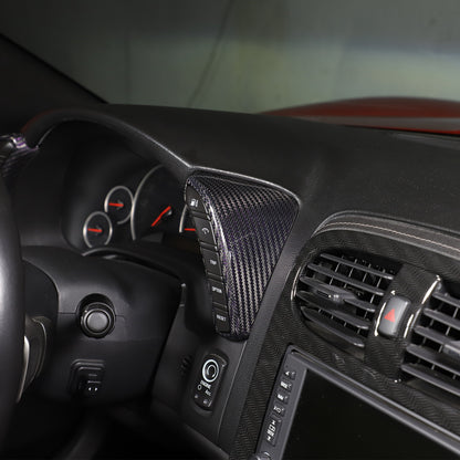 Real Carbon Fiber Interior Dashboard Console Frame Trim For Corvette C6 2005-13 20