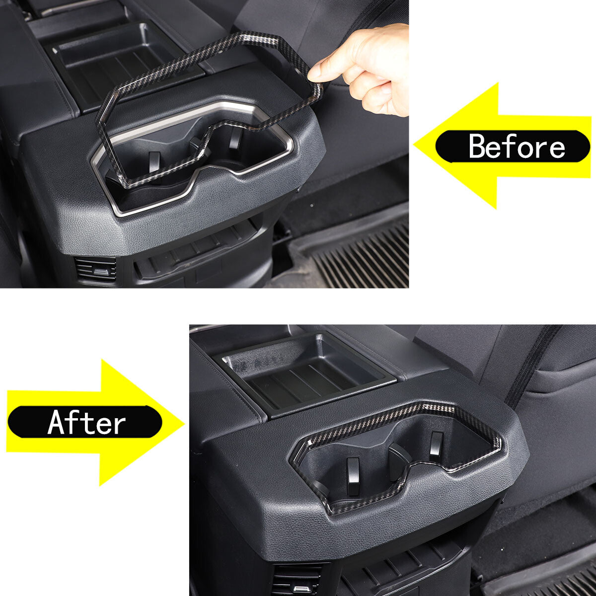 ABS Carbon Fiber Interior Set Cover Trim Kit For Toyota Tundra Sequoia SR 22+ - Styles 1-5 161
