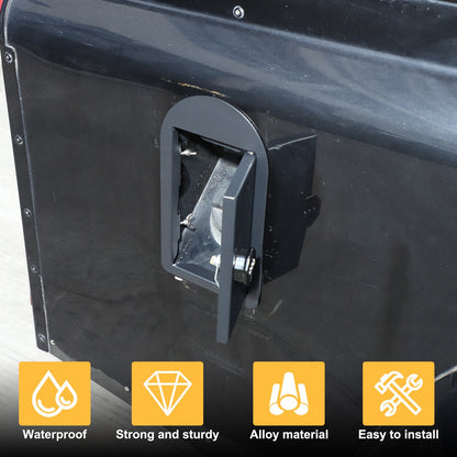 Carbon Steel Fuel Tank Cap Anti-Theft Lock Trim For LR Defender L663 04-18 US 18