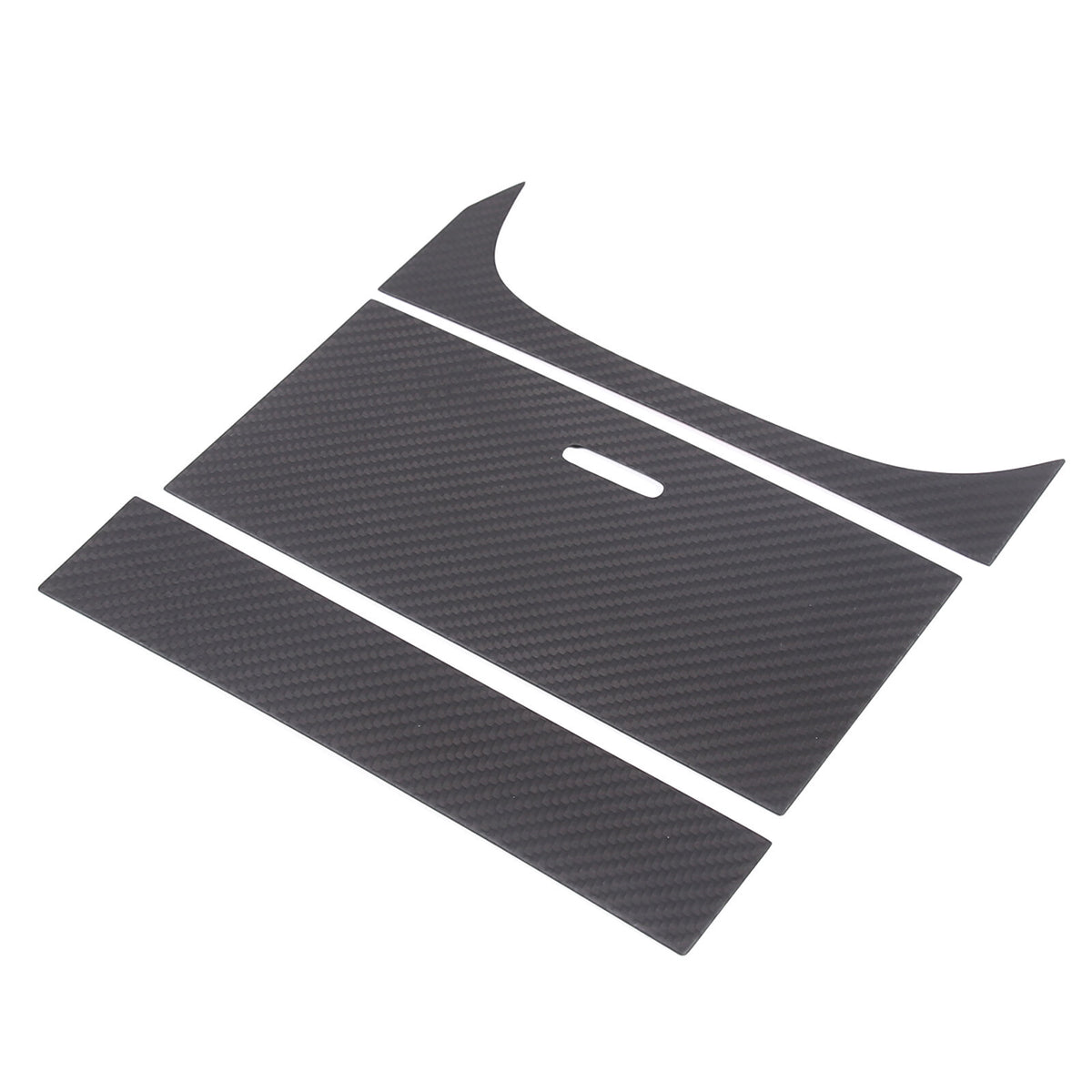 Matt Real Carbon fiber Water Cup Holder Panel Cover Trim For Jaguar F-TYPE 2013+ 17