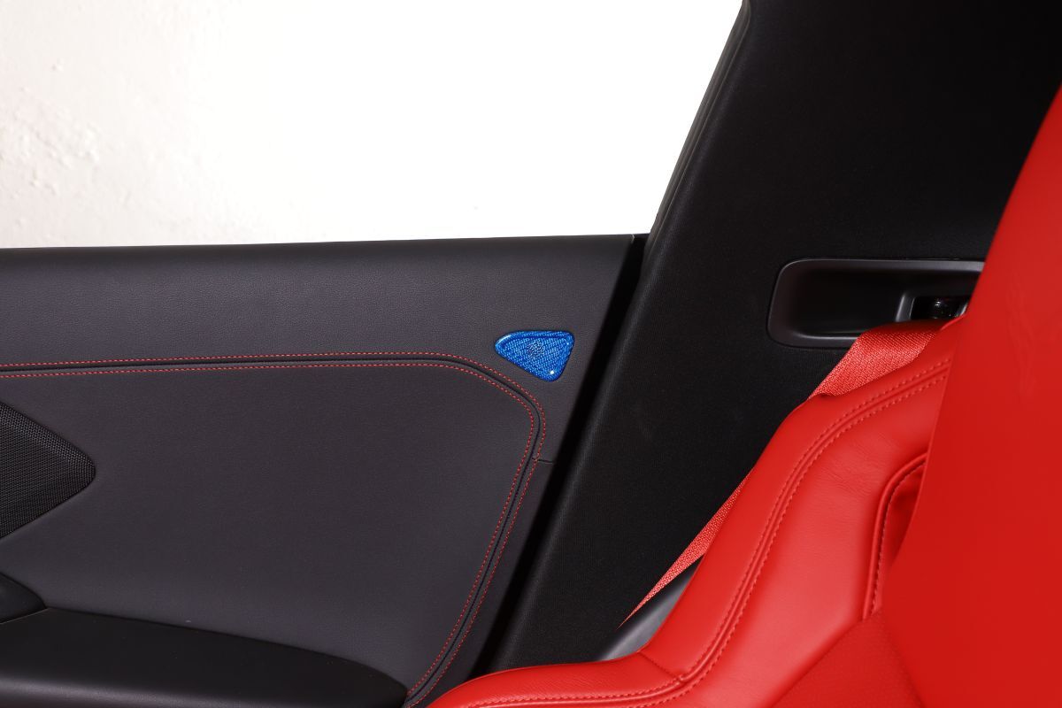 Blue Real Carbon Fiber Full Interior Set Decor Trim Kit for Corvette C8 20-25 - Variants 21-25 8