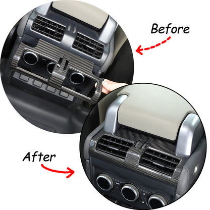 Real Carbon Fiber Rear Air Outlet Vent Panel Trim Cover For LR Defender 2020-24 21