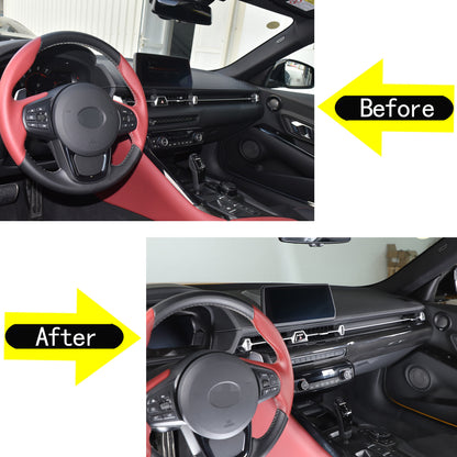 Real Carbon Fiber Center Dashboard Panel Trim For Toyota Supra A90 19-24 US 6