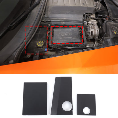 Black Aluminum Alloy Antifreeze Fuse Box Cover Trim For Corvette C7 2014-2019 15