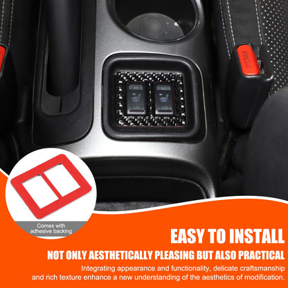 Soft Carbon Fiber Interior Center Console trim Sticker For Nissan Juke 2011-2019 143