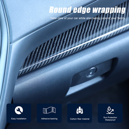 Real Carbon Fiber Console Dashboard Panel Trim Cover For Subaru WRX STI VB 22-24 19