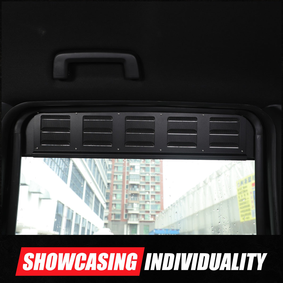Aluminum Rear Door Window Louver Air Vent Panel Trim For Ford Ranger T7 15-22 US 15