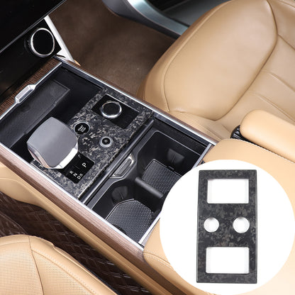 Forged Real Carbon Fiber Center Gear Shift Panel Trim For Range Rover Vogue 23+ 5
