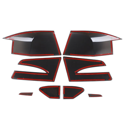 Smoked Black Rear Tail Light Guard Cover Trim Bezels For Tesla Model S 2014-2021 15