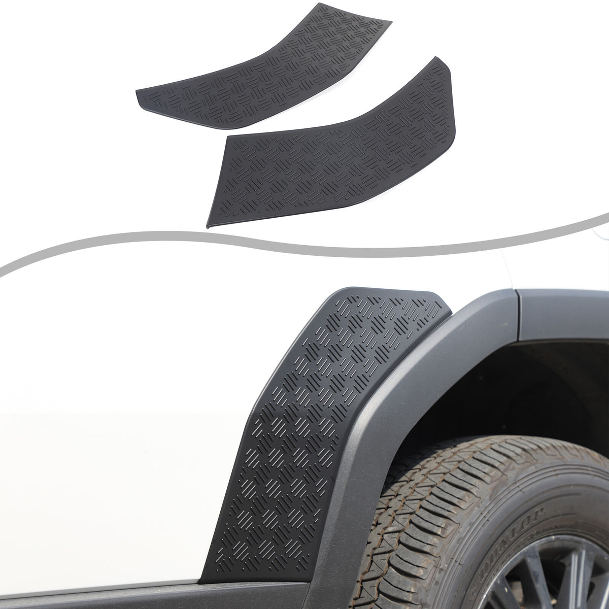 Rear Wing Fender Anti-Scratch Plate Cover For Toyota Land Cruiser LC250 24+ 7
