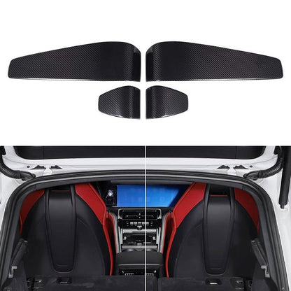 Real Carbon Fiber Seat Back Cover Trim For Porsche Panamera 972 2024+ 22