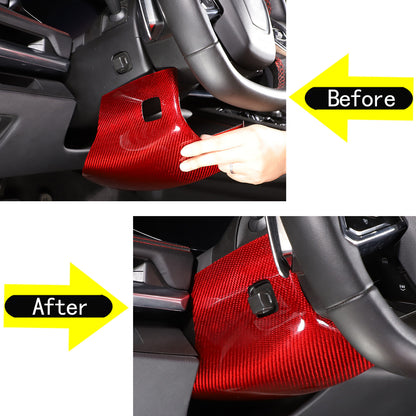 Red Real Carbon Fiber Full Interior Set Decor Trim Kit for Corvette C8 20-25 - Styles 31-35 18