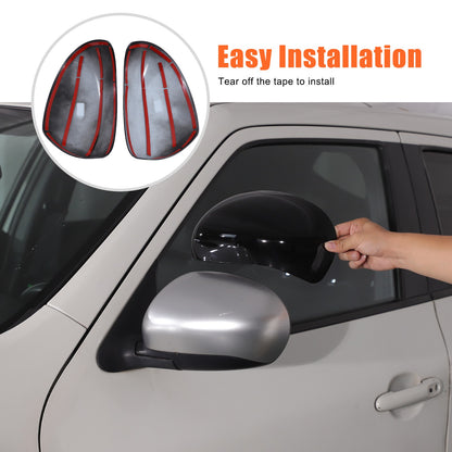 Piano Black ABS Full Wrap Exterior Side Mirror Cover For Nissan Juke 2010-2014 8