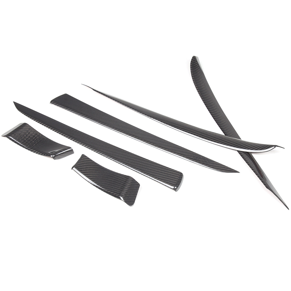 Real Dry Carbon Fiber Center Console Interior Trim Cover For Tesla Model S 23+ 50