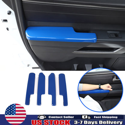 Blue ABS Side Window Door Armrest Trim Strip For Toyota Tundra 2022-2026 1