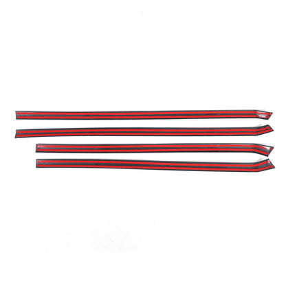 ABS Carbon fiber Interior door panel Trim Strip Cover For Toyota Tacoma 2024+ 17