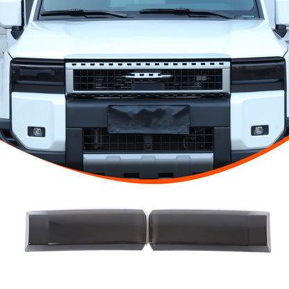 Black Smoked Front Headlight Len Cover For Toyota Land Cruiser LC250 24+ 6