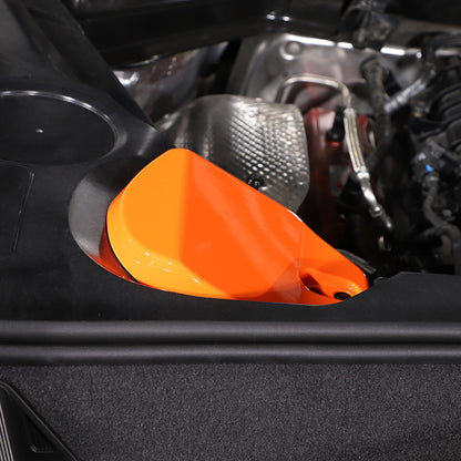 Orange Rear Shock Tower Protective Cover Trim For Corvette C8 Coupe 20-26 11