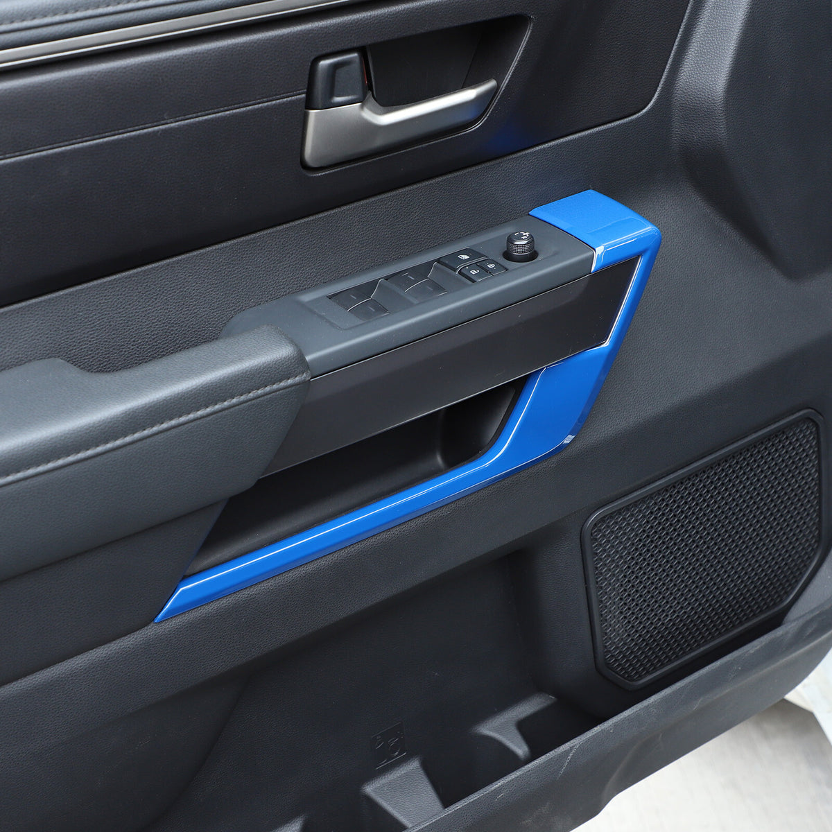 Blue ABS Interior Door Panel Strip Trim Cover For Toyota Tundra/Sequoia 2022-26 5