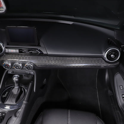 Honeycomb Carbon Fiber Interior Console Panel Trim For Mazda MX-5 Miata 2016-23 15
