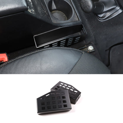 Black Gear Shift Side Storage Box Two Baskets Trim For LR Defender 04-19 6