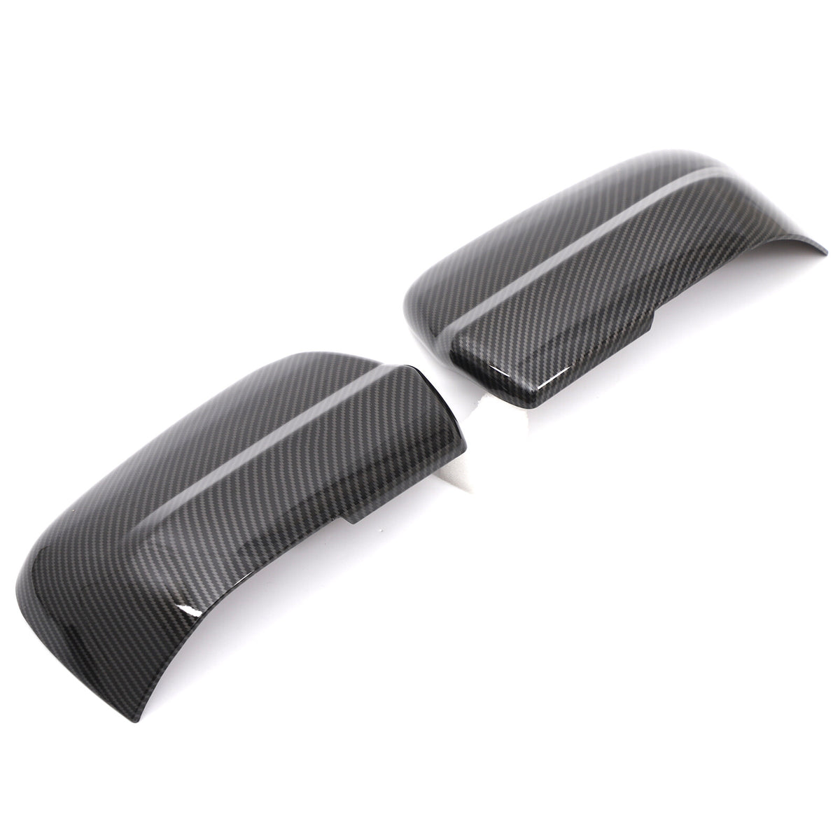 Carbon Fiber ABS Exterior Rearview Mirror Cover Trim For Nissan Titan 2016-2023 7