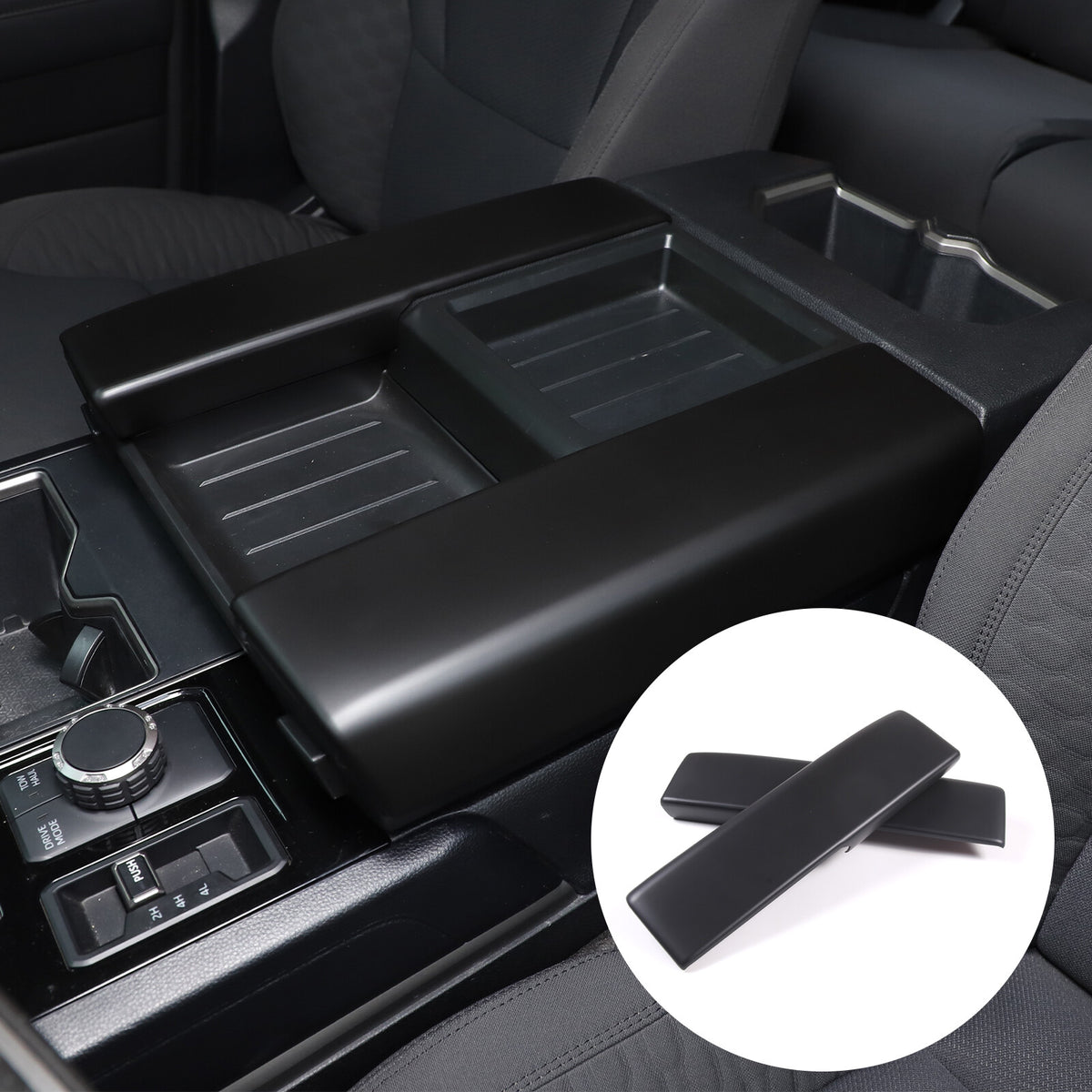 Matte Black ABS Interior Decoration Cover Trim Kit For Toyota Tundra 2022-26 US - Variants 21-25 47