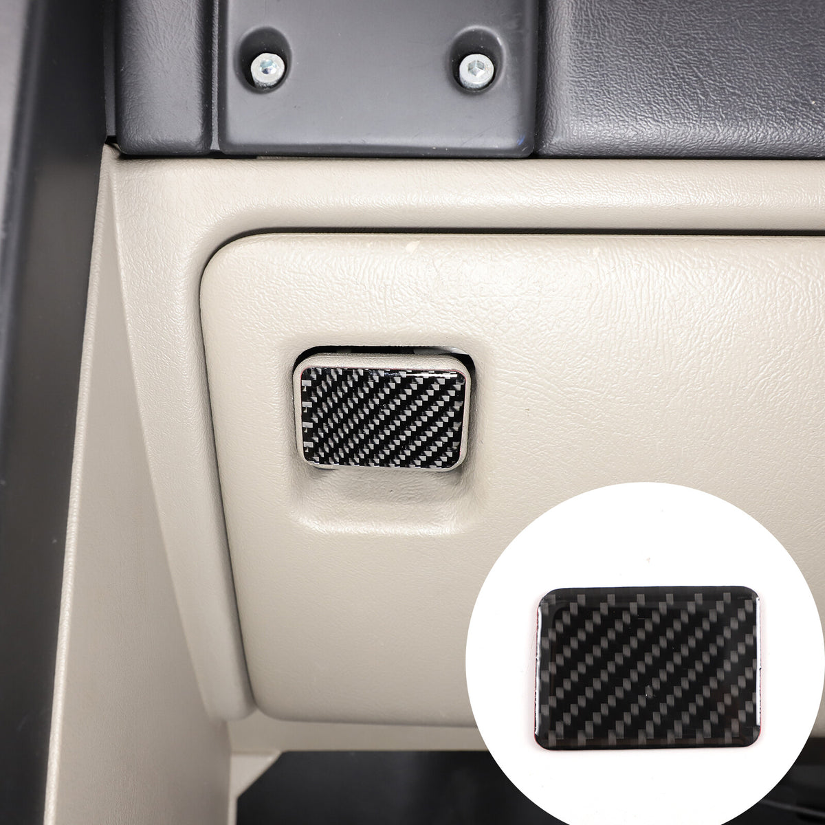 Soft Carbon fiber Interior door Panel Trim Sticker Set For Hummer H2 2003-07 5