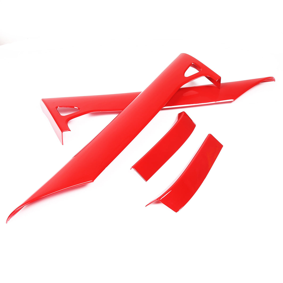 ABS Red Inner Interior Door Panel Cover Trim For Corvette C8 Z51 Z06 2020-26 10