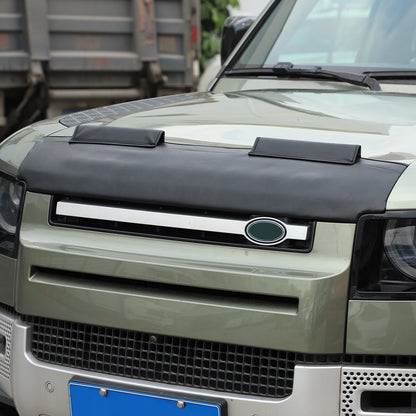 Black Car Bonnet Hood Bra Protector Mask Cover For Land Rover Defender 2020-2023 2