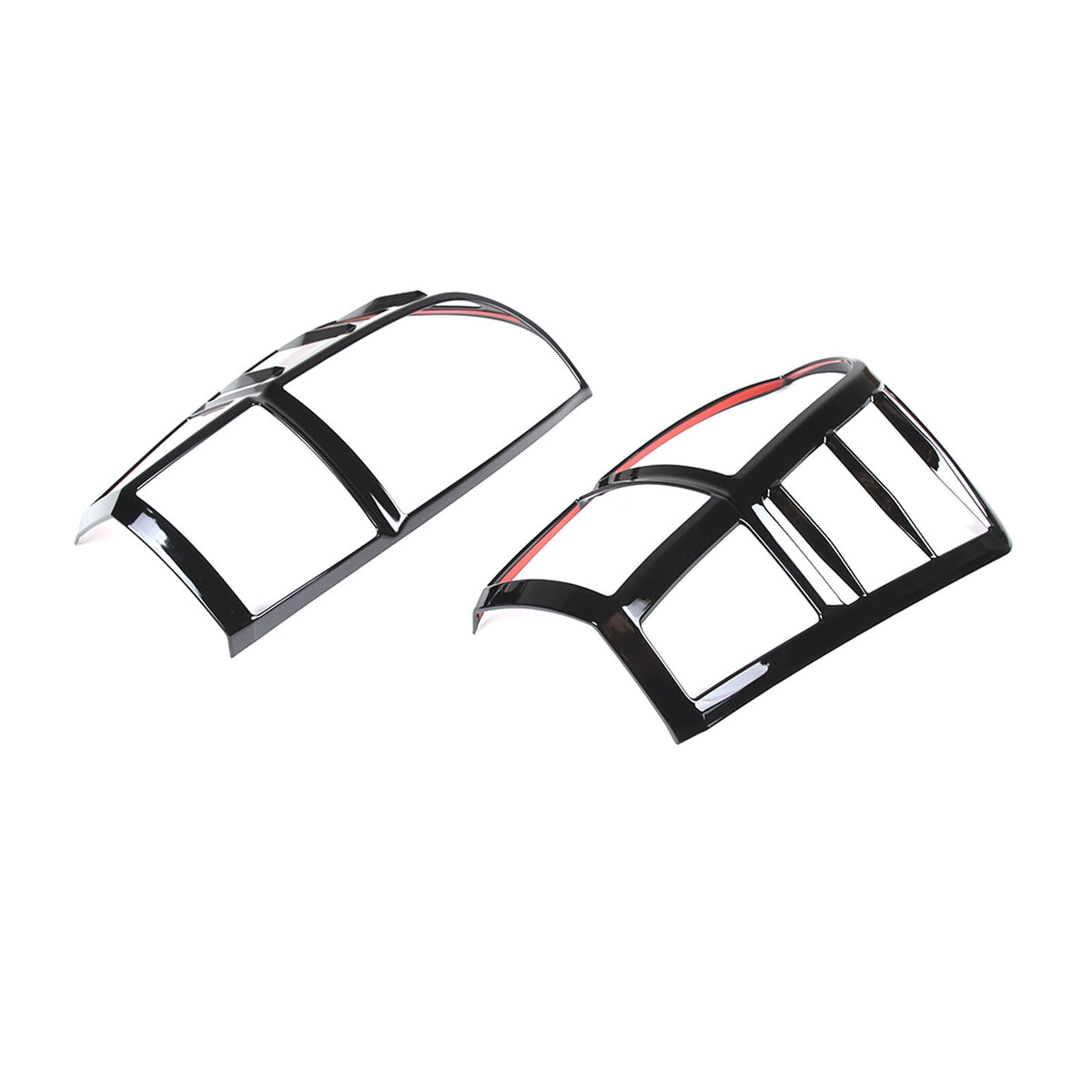 Glossy Black ABS Rear Taillight Trim Cover Bezel Trim For Toyota Tacoma 2016-23 10