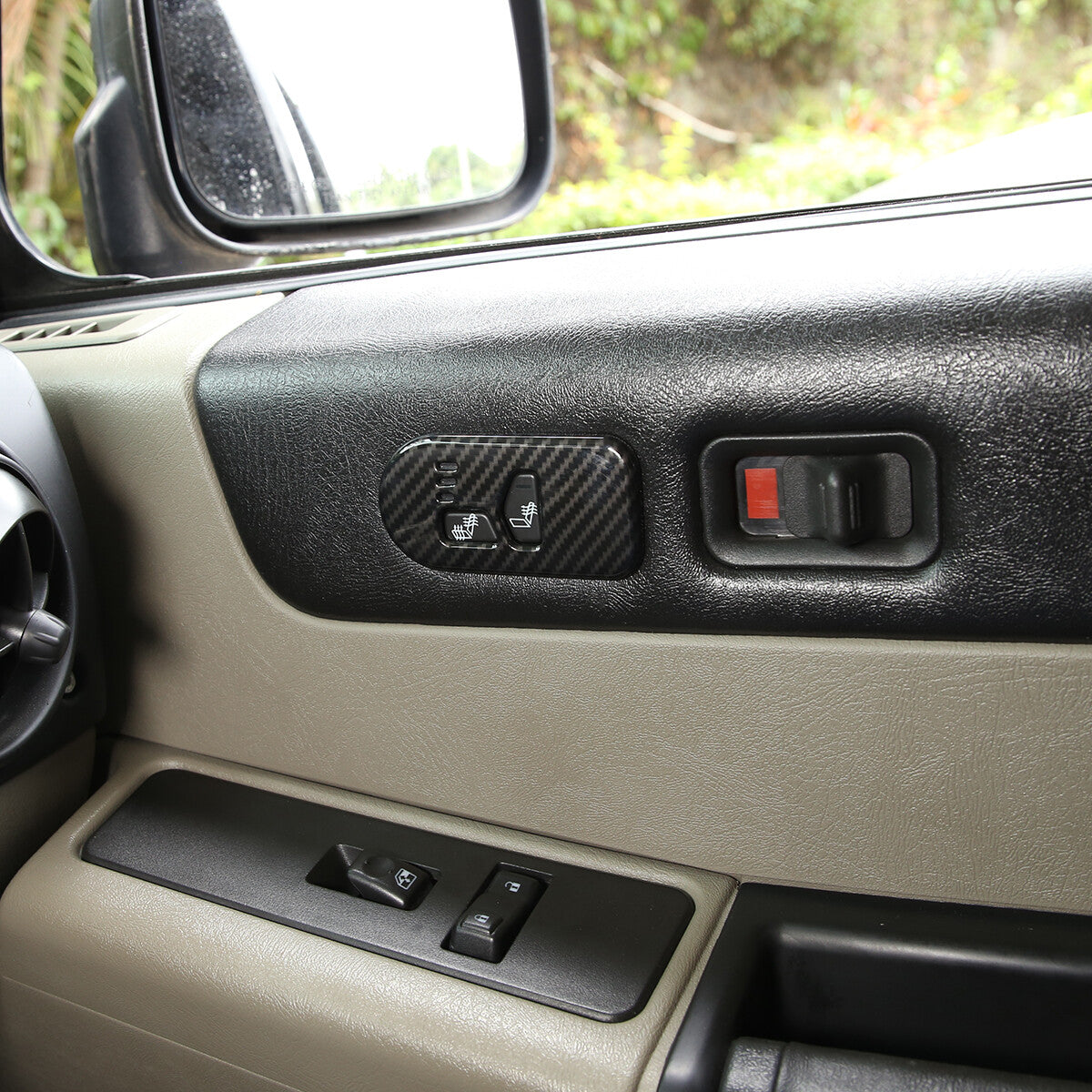 ABS Carbon Fiber Interior Full Set Panel Cover Trim Kit for Hummer H2 2003-2007 43