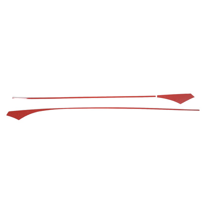 Blue Carbon Fiber Inner Door Panel Waistline Trim Sticker For Corvette C6 05-13 15