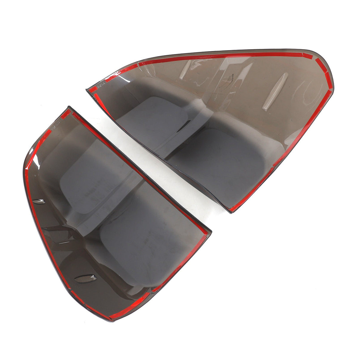 Smoked Black Rear Tail Light Guard Cover Trim Bezel For Toyota Hilux 2015-2019 3