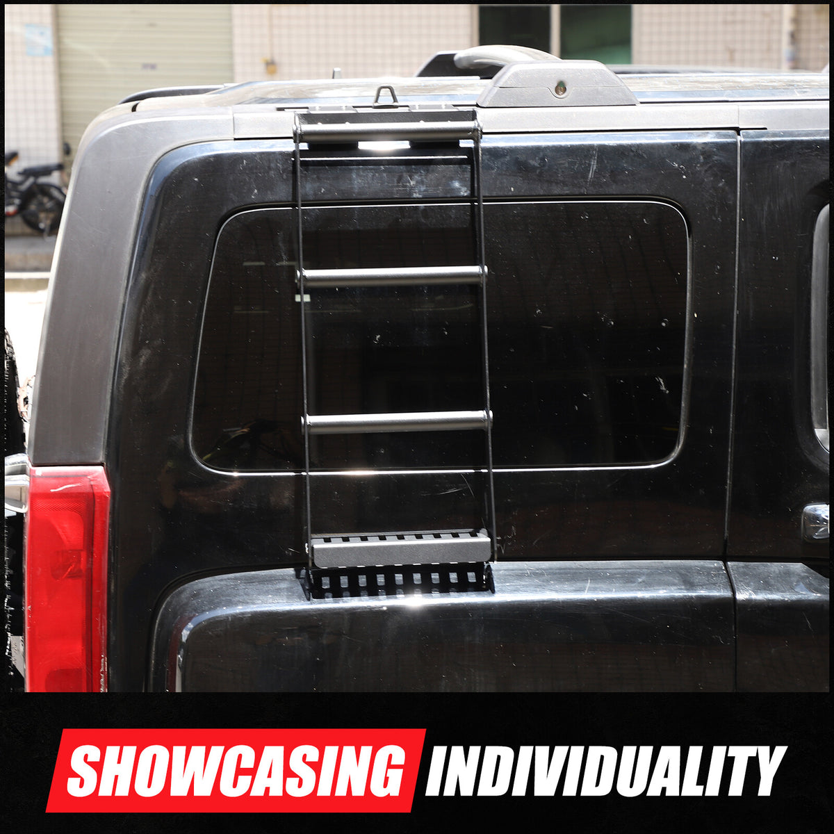 Alloy Black Ladder Luggage basket Side Ladder Climb For Hummer H3 2005-09 US 19