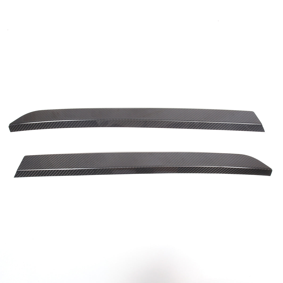 Real Carbon Fiber High Wing Spoiler Add-On Wicker Bill Pair For Corvette C8 20+ 18
